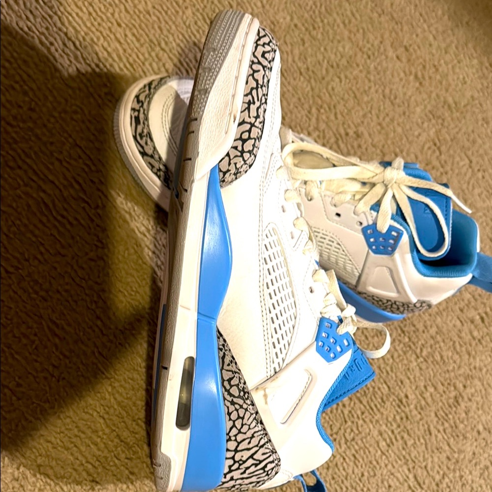 Kids Blue and White Sneakers